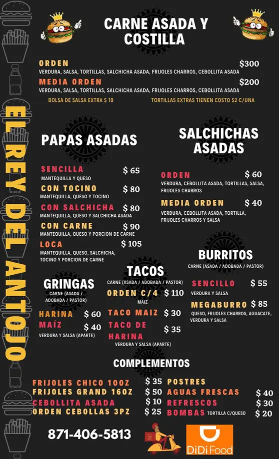 Imagen del menu